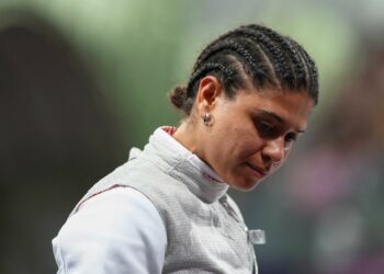 Ysaora Thibus, une grande espoir française, éliminée dès le premier tour en fleuret