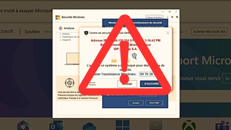 L’arnaque « Appelez l’assistance Windows » fait son retour sur les ordinateurs