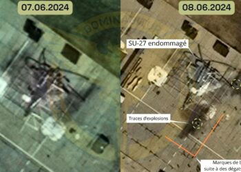 Le plus moderne des avions de chasse russe est cloué au sol à cause d’un drone ukrainien