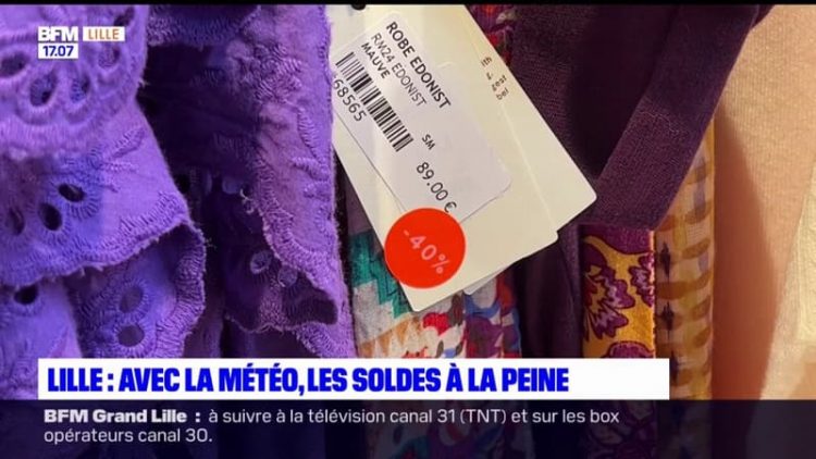 Lille: la météo gâche le lancement des soldes d’été