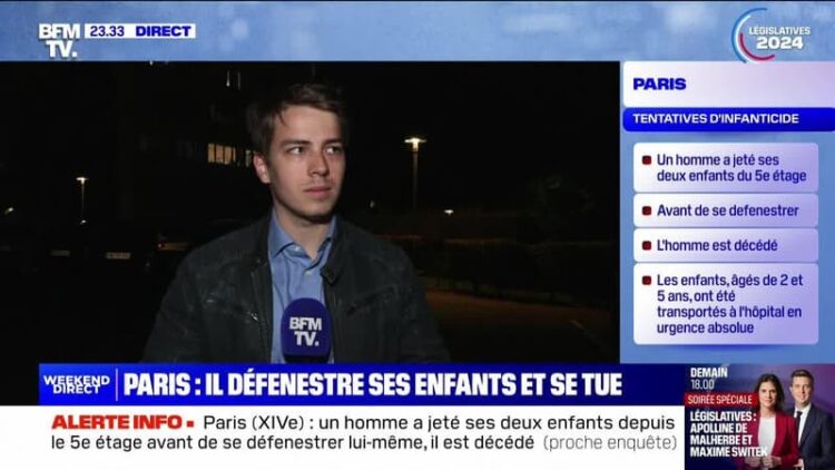 Paris : il défenestre ses enfants et se tue