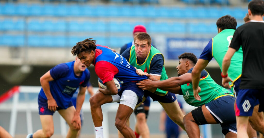 Un match d’entraînement intense pour les Bleus contre la Roumanie Un match d’entraînement intense pour les Bleus contre la Roumanie
