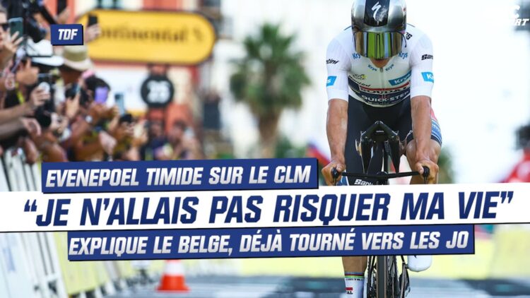 Timide sur le CLM, Evenepoel pense déjà aux JO : Je ne voulais pas risquer ma vie Timide sur le CLM, Evenepoel pense déjà aux JO : Je ne voulais pas risquer ma vie
