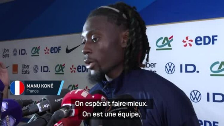 Equipe de France – Manu Koné : « Une ambiance morose régnait dans le vestiaire
