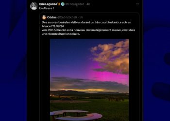 Admirez les superbes aurores boréales capturées en France et au Royaume-Uni cette nuit