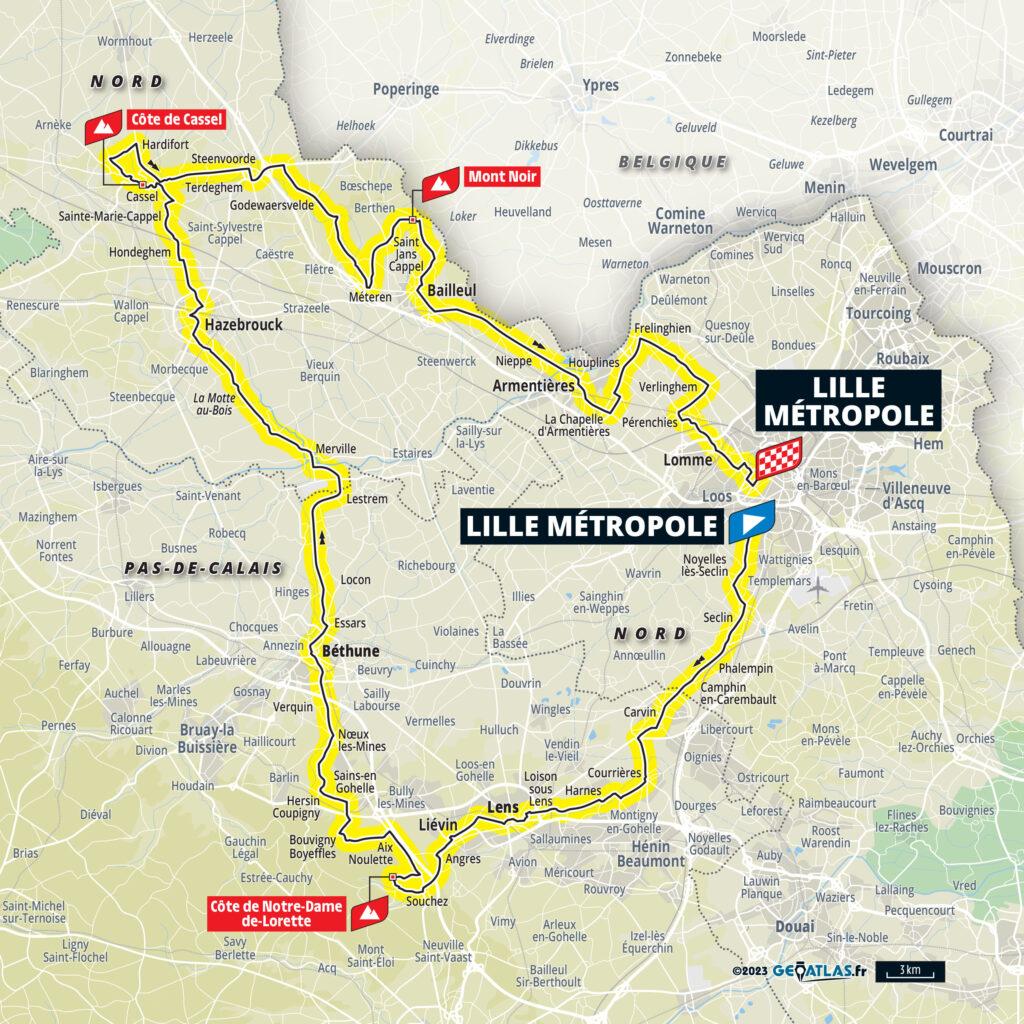Tour de France 2025 : le parcours complet, du grand départ de Lille à l’arrivée à Paris - La Voix du Nord