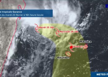 La tempête tropicale Garance à l’approche de La Réunion – Meteo France