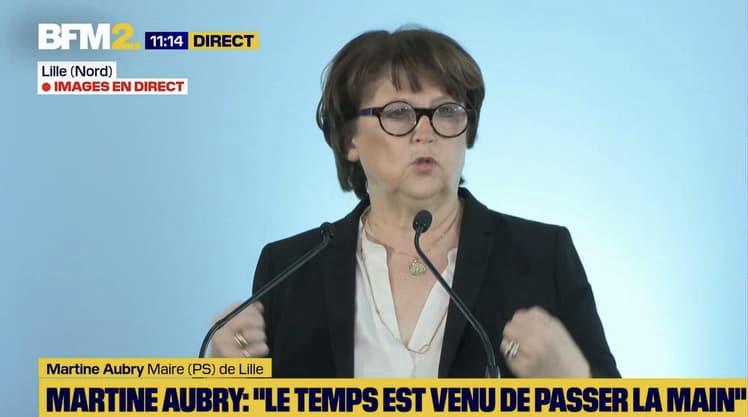 Ces deux raisons pour lesquelles Martine Aubry quitte la mairie de Lille – TF1 INFO