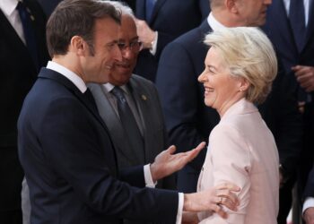 Emmanuel Macron and Ursula von der Leyen Rally for &lsquo;Choose Europe&rsquo; at Conference for International Researchers