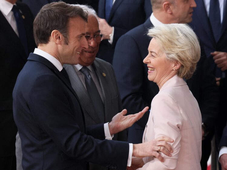 Emmanuel Macron and Ursula von der Leyen Rally for ‘Choose Europe’ at Conference for International Researchers