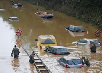 Pluies torrentielles balayent la région entre la presqu’île de Guérande et Nantes dès l’aube jusqu’à midi