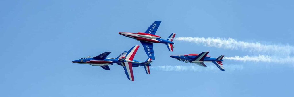 La Patrouille de France en spectacle aérien époustouflant au-dessus de Bordeaux ce vendredi