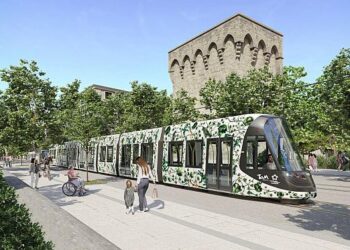 Montpellier célèbre l’arrivée de la ligne 1 du tramway jusqu’à la gare Sud de France Montpellier célèbre l’arrivée de la ligne 1 du tramway jusqu’à la gare Sud de France